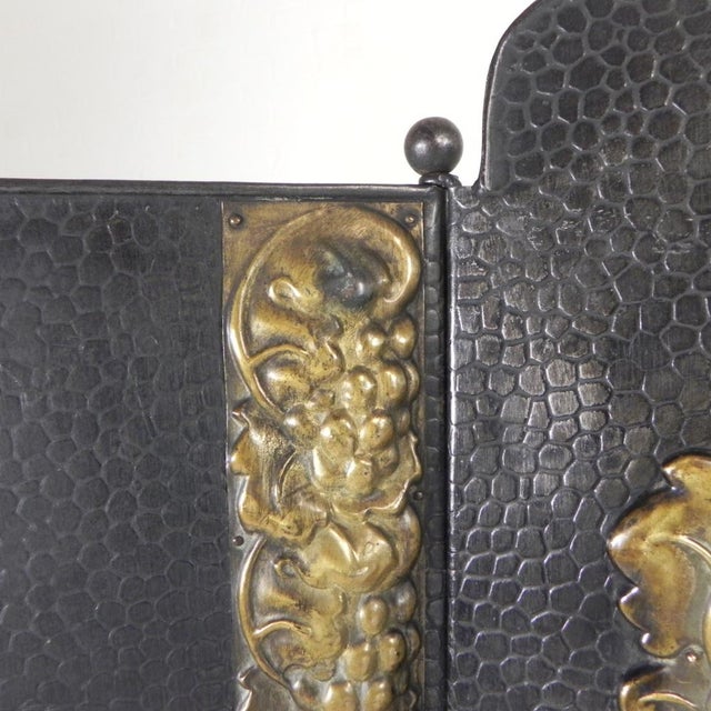 Art Deco Room Divider in Steel with Brass Details, 1930s For Sale - Image 14 of 18
