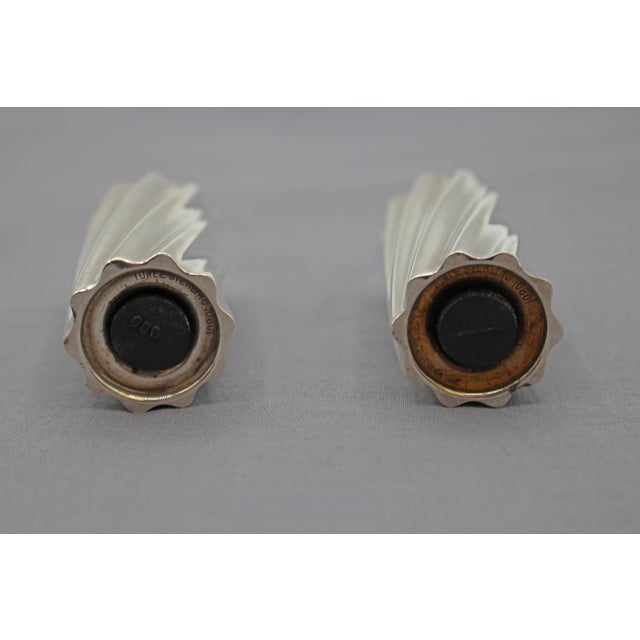 Pair of Towle Sterling Silver Salt & Pepper Shakers For Sale - Image 4 of 6
