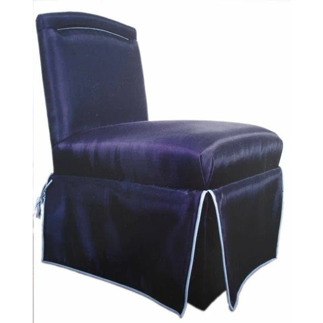 Animal Skin 1970s Vintage Connoisseur "Onassis" Woven Horsehair & Leather Slipper Chairs - Set of 4 For Sale - Image 7 of 9