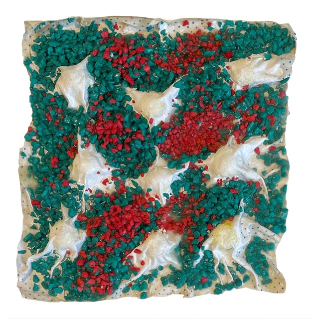 Thomas Nozkowski, Mixed Media Gravel Painting, Sculpture Abstract Expressionist Thomas Nozkowski, 1973 For Sale