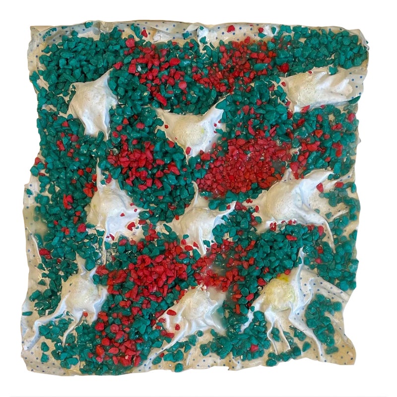 Thomas Nozkowski, Mixed Media Gravel Painting, Sculpture Abstract Expressionist Thomas Nozkowski, 1973