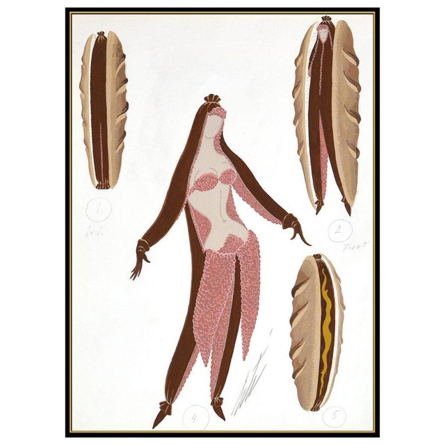 Message us to inquire about custom framing options! (Included for free with every purchase) The artwork here, "Hot Dog",...