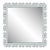 Fleur Home Audubon Bamboo Sticks Square Mirror in Pelican Gray, 24x24 For Sale