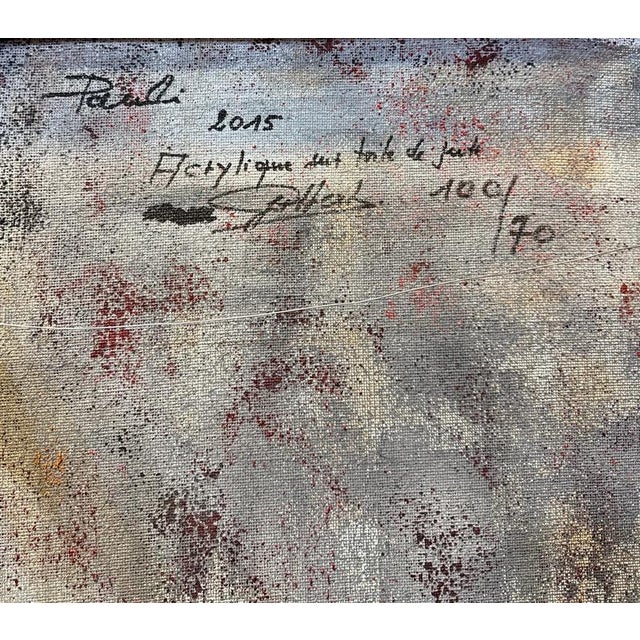 Textile Gilbert Pauli, Présence No.12, Acrylic on Jute, 2015 For Sale - Image 7 of 9