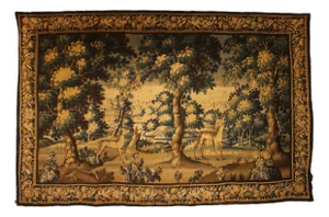 17th Century Greenery Tapestry from Flanders