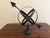 Late 20th Century Bronze Iron Armillary Globe Sculpture – Traditional Landscape & Garden Decor For Sale - Image 9 of 10
