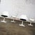 Mid-20th Century Mid Century Modern Burke Tulip Swivel No 116 Armchairs White Shell Black Cushions Set of 4 For Sale - Image 11 of 18