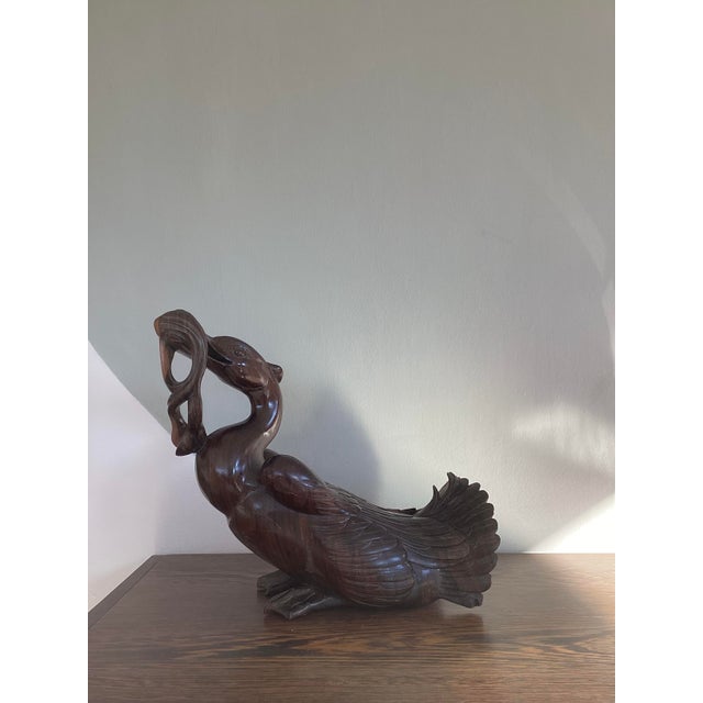 Antique Wooden Craft Duck, 1900 For Sale - Image 6 of 7