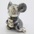 Italian Vintage Italian Handmade Genuine Sterling Silver 925 Mouse & Cheese Figurine For Sale - Image 3 of 9