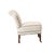 Traditional Ferrick Mason Upholstered Petite Slipper Antique Chair With Contrast Welting For Sale - Image 3 of 10