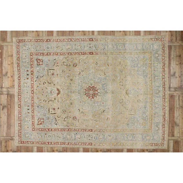 Early 20th Century Antique Persian Khorassan Rug, 09'10 X 13'04 For Sale - Image 5 of 6