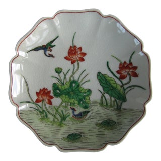 Vintage Chinoiserie Plate For Sale
