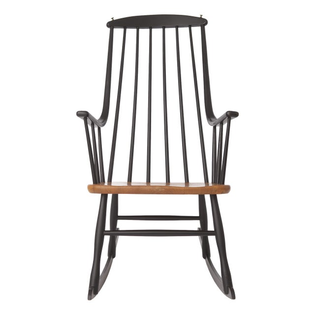 Vintage Grandessa Rocking Chair by Lena Larsson for Nesto, Sweden, 1960s For Sale