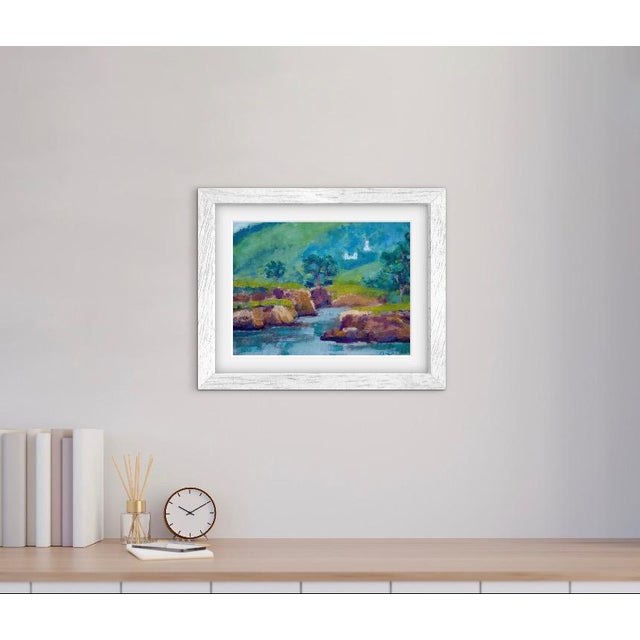 Modern Impressionist Coastal Seascape, Original Oil Painting For Sale - Image 10 of 12