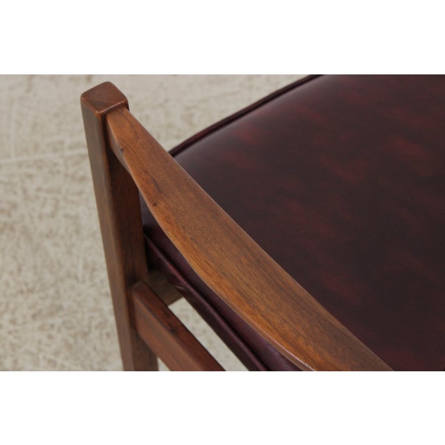 Pair of Jens Risom Mid Century Modern Walnut Armchairs For Sale - Image 11 of 16