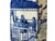 4" Small Octagonal Blue White Scenery Graphic Porcelain Art Vase For Sale - Image 13 of 16