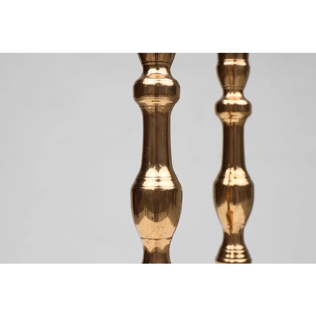 French Candlesticks in Bronze, 1890s, Set of 2 For Sale - Image 6 of 11