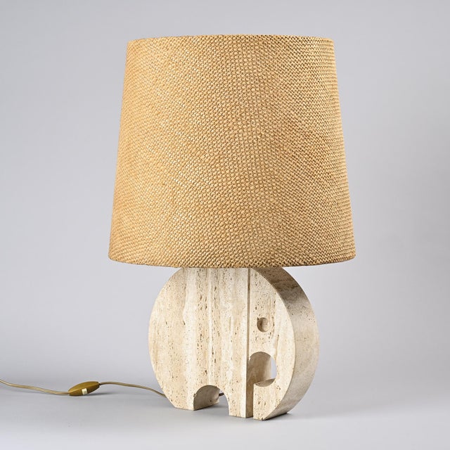 Stone Travertine Table Lamp from Fratelli Mannelli, 1970s For Sale - Image 7 of 12