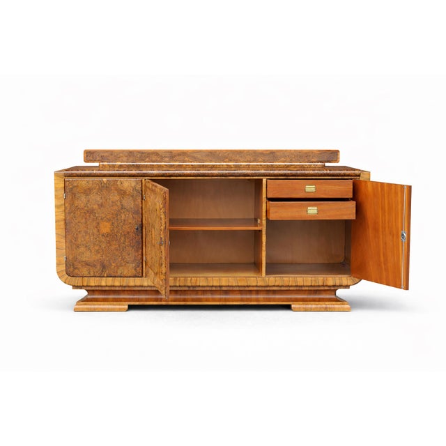 Art Deco Buffet in Walnut by J. Halabala for Up Závody, Czech, 1920s For Sale - Image 3 of 18