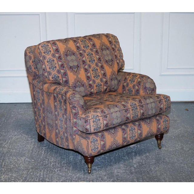 Multiyork Countryhouse Removable Fabric Lounge Armchair in the style of Howard Arm For Sale - Image 3 of 18