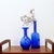 Vintage Handblown Cobalt Blue Glass Vases, Set of 2 For Sale - Image 12 of 12