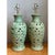 Metal Vintage Celadon Pierced Ceramic Lamps - a pair For Sale - Image 7 of 12