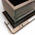 Chrome Bar Counter with Black and Green Glass, 1980s, Set of 3 For Sale - Image 5 of 7