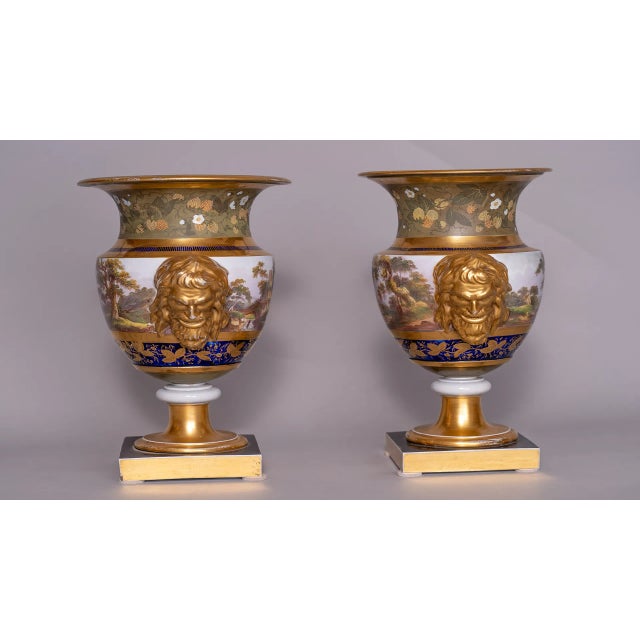 Ceramic 1813-1820 English Louis XV Style Porcelain Mason Vases - a Pair For Sale - Image 7 of 11