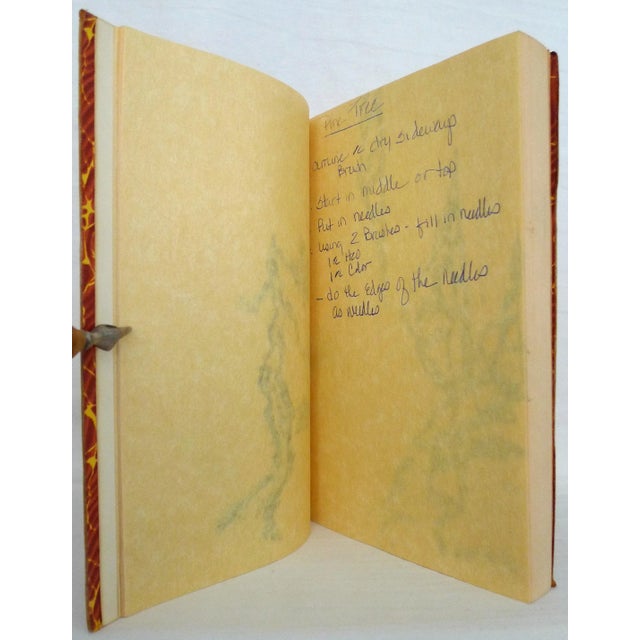 M. Allen Hand-Made Traditionally Bound Sketch Notebook For Sale - Image 10 of 13