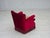 Danish Armchair in Red Velour and Ash, 1970s For Sale - Image 6 of 17