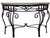 Contemporary Iron and Glass Console Table For Sale