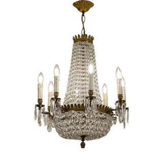 Vintage Empire Style Chandelier, 1930s For Sale