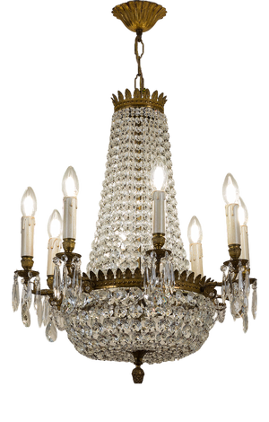 Vintage Empire Style Chandelier, 1930s