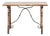 Spanish Walnut and Iron Trestle Table, 1870s For Sale