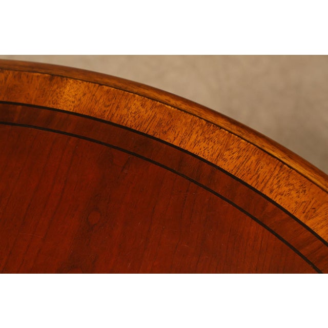 2000 - 2009 Ethan Allen Townhouse Collection Round Library Side Table For Sale - Image 5 of 18