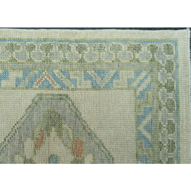 Turkish Oushak Rug 2'9" x 9'11" #19224 For Sale - Image 4 of 8