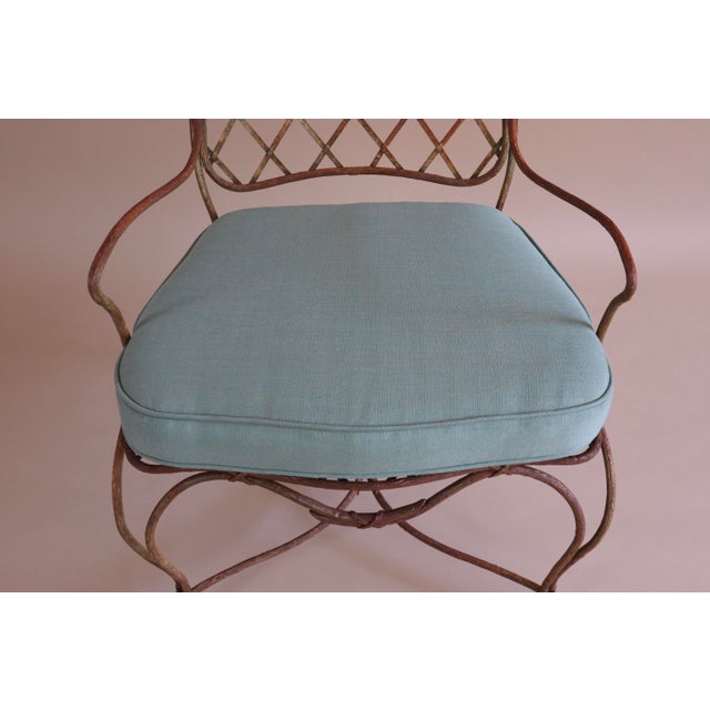 Brown Late 20th Century Rose Tarlow Style Twig Outdoor Chairs & Ottoman, 5 Pieces For Sale - Image 8 of 14