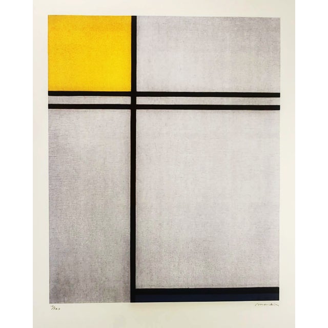 Piet mondrian limited edition lithograph. limited series lithograph. Numbered in pencil n 10 of 200 . it features the...