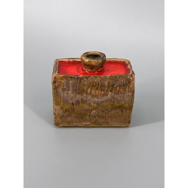 1960s Fat Lava Glazed Studio Ceramic Vase by W. Goebel, West Germany, 1967 For Sale - Image 5 of 13