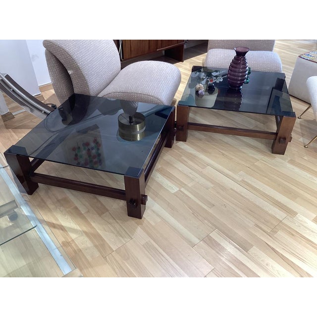 Model 2461 Coffee Tables in Wood from Fontana Arte, 1960s, Set of 2 For Sale - Image 10 of 11