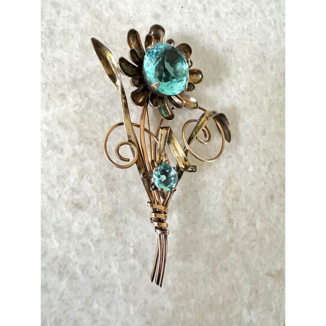 Absolutely stunning large art deco 12 karat gold fill brooch. 3.5”W 4.75”H