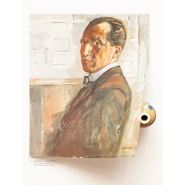 Piet Mondrian 1991 After Piet Mondrian "Self-Portrait Painting", Full-Color Parisian Print For Sale - Image 4 of 8