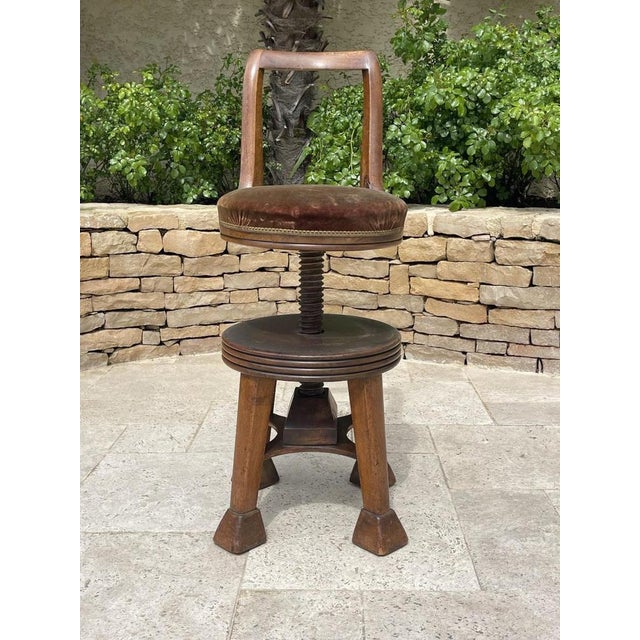 19th Century Mahogany Harpists Chair For Sale - Image 10 of 12