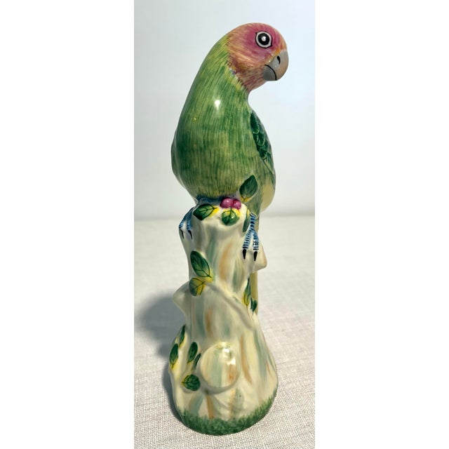 MCM Gump’s Italian Hand Painted Porcelain Parrot For Sale In Naples, FL - Image 6 of 6