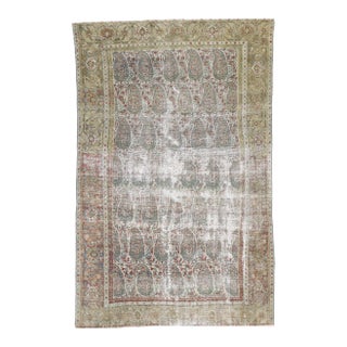 Antique Persian Senneh Rug - 04'01 X 06'04 For Sale