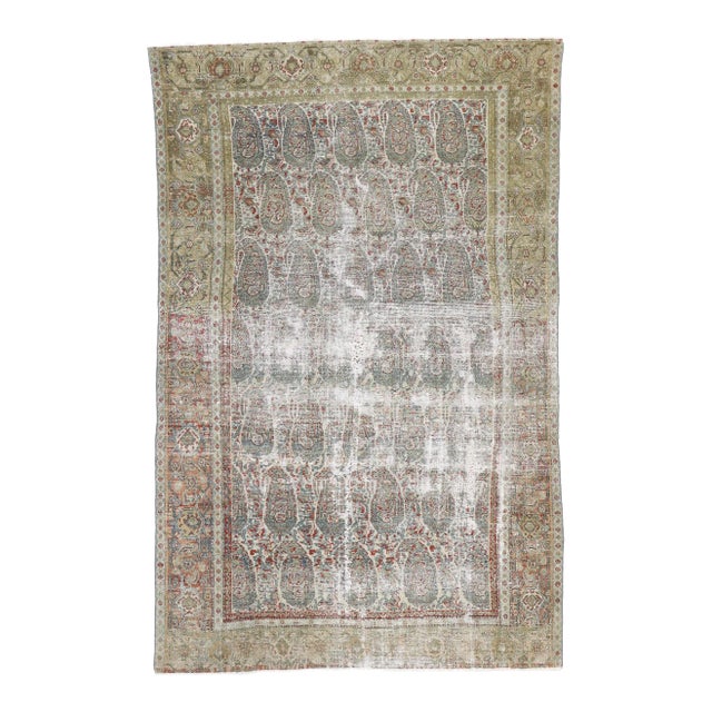 Antique Persian Senneh Rug - 04'01 X 06'04 For Sale