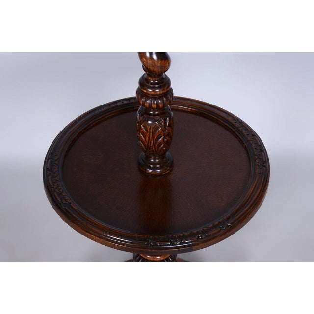 Art Deco Floor Lamp in Oak, 1920s For Sale - Image 9 of 15