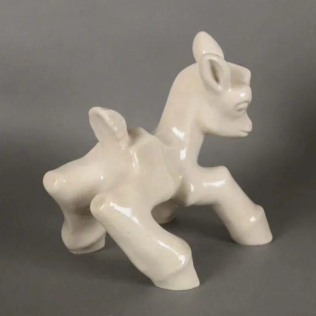 Art Deco Ceramic Suni Figurine by Ludwig König for Karlruher Majolika For Sale - Image 9 of 11