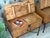Vintage Rustic Mexican Pine Wood and Wrought Iron and Brass Storage Trunk Chest Side Tables - A Pair For Sale In Los Angeles - Image 6 of 15
