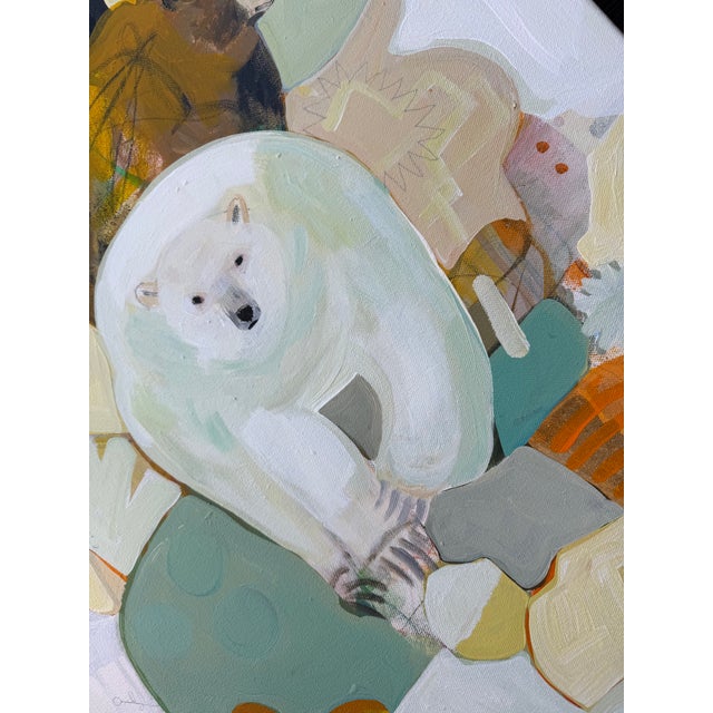 This 20” x 40” painting is on stretched canvas ready to hang. I used layers of acrylic paint along with other mark making...